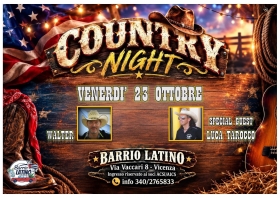 VENERDÌ 23 OTTOBRE - Country Star